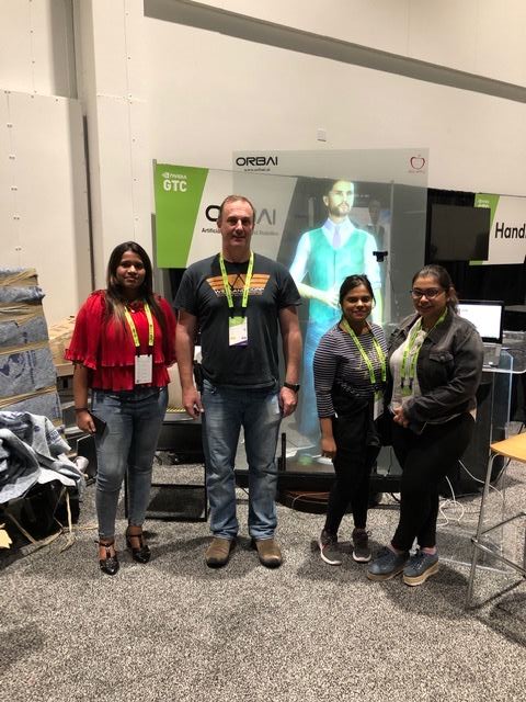 At the ORBAI booth, NVIDIA GTC 2019